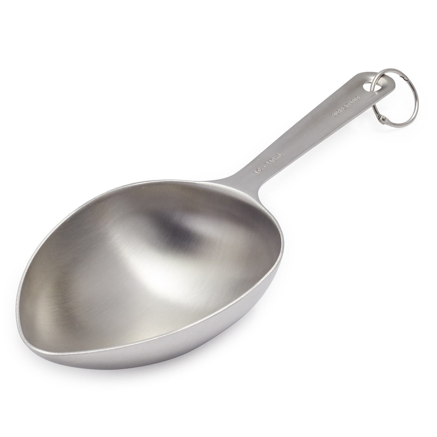 slide 1 of 1, Sur La Table Stainless Steel Measuring Scoops, 1 cup