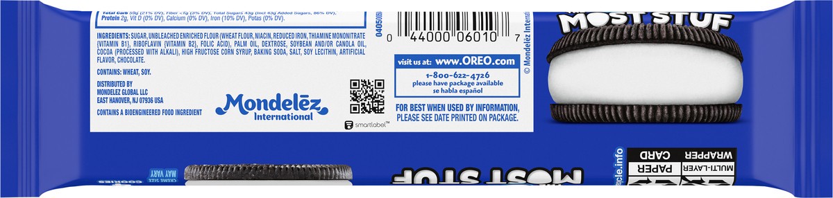 slide 8 of 9, OREO The Most Stuf Chocolate Sandwich Cookies, 3 oz pack (4 cookies), 3 oz