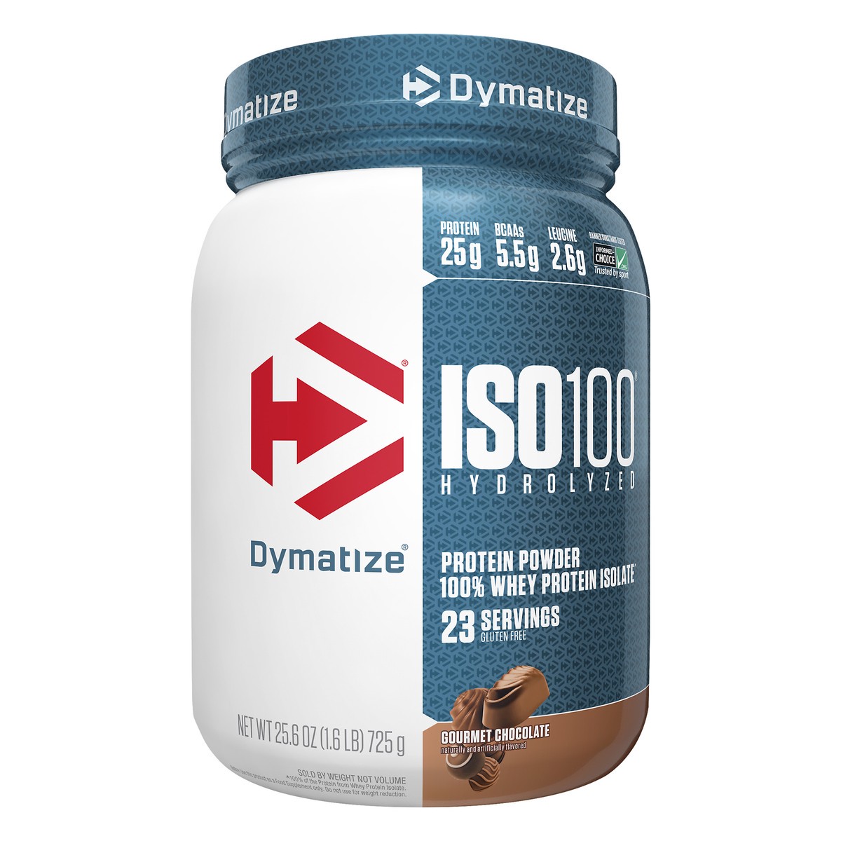 slide 7 of 8, Dymatize Hydrolyzed Gourmet Chocolate Protein Powder 25.6 oz, 1.6 lb