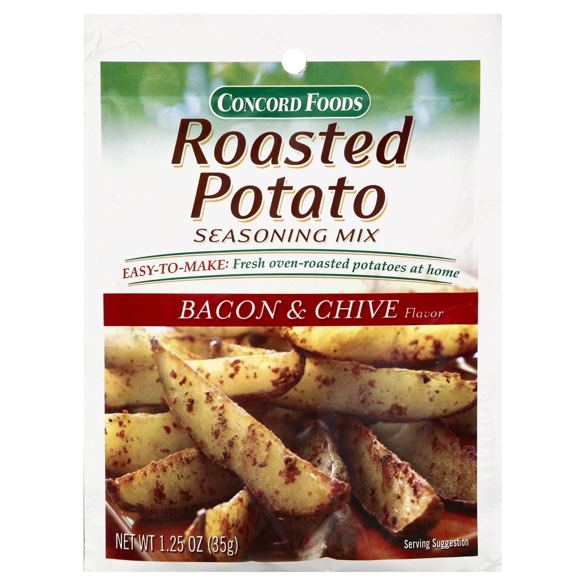 slide 1 of 3, Concord Foods Bacon & Chive Roasted Potato Seasoning Mix, 1.25 oz