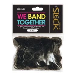 Sleek Black Rubber Bands