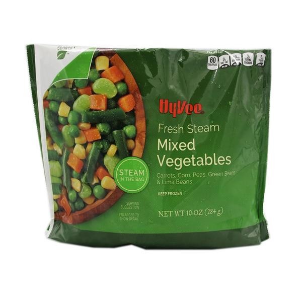 slide 1 of 1, Hy-Vee Fresh Steam Mixed Vegetables, 10 oz