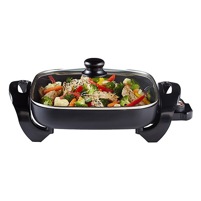 slide 1 of 1, Continental Electric Skillet with Glass Lid, 1 ct