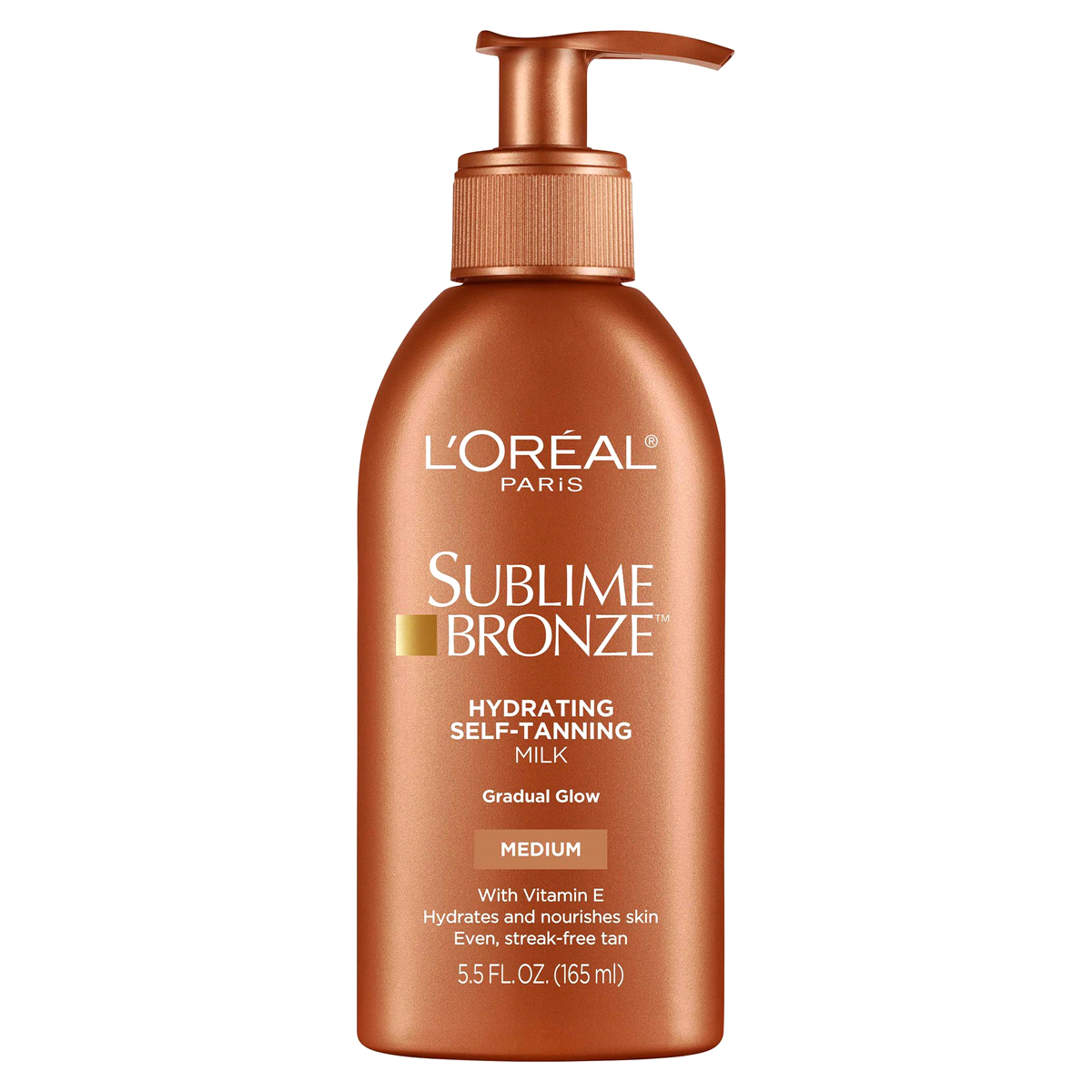 slide 1 of 2, L'Oréal Sublime Bronze Hydrating Self-Tanning Milk Medium, 5.5 fl oz