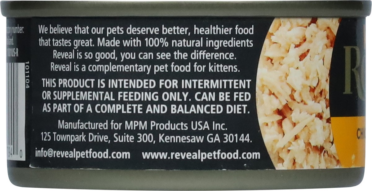 slide 6 of 10, Reveal Limited Ingredient Natural Grain Free, Chicken Breast in Broth Wet Food for Kitten, 2.47 oz., 2.47 oz