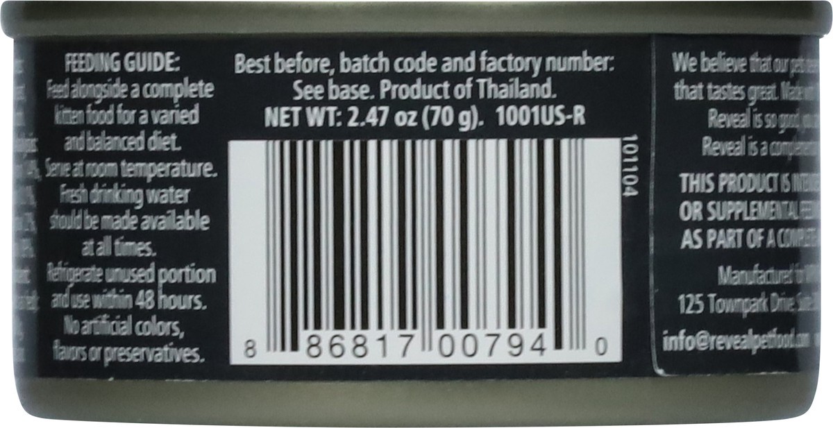 slide 4 of 10, Reveal Limited Ingredient Natural Grain Free, Chicken Breast in Broth Wet Food for Kitten, 2.47 oz., 2.47 oz
