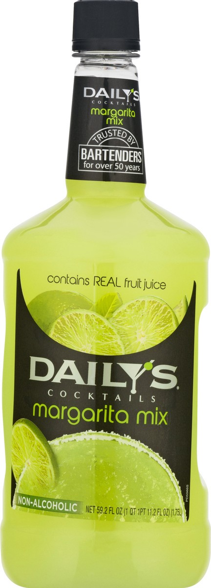 slide 9 of 10, Daily's Cocktails Margarita Non-Alcoholic Cocktail Mix, 1.75 liter