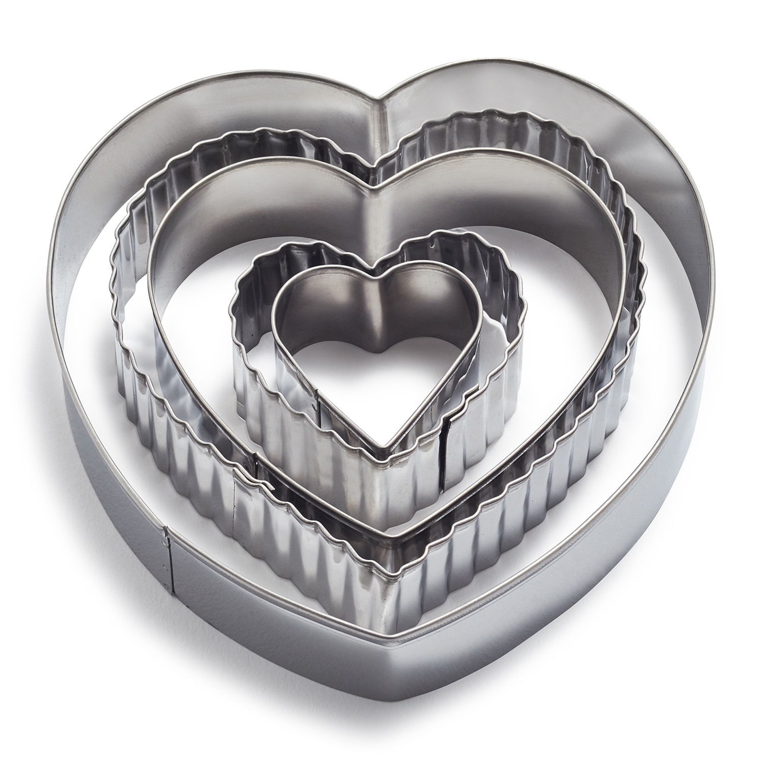 slide 1 of 1, Sur La Table Heart Cookie Cutters, 5 ct