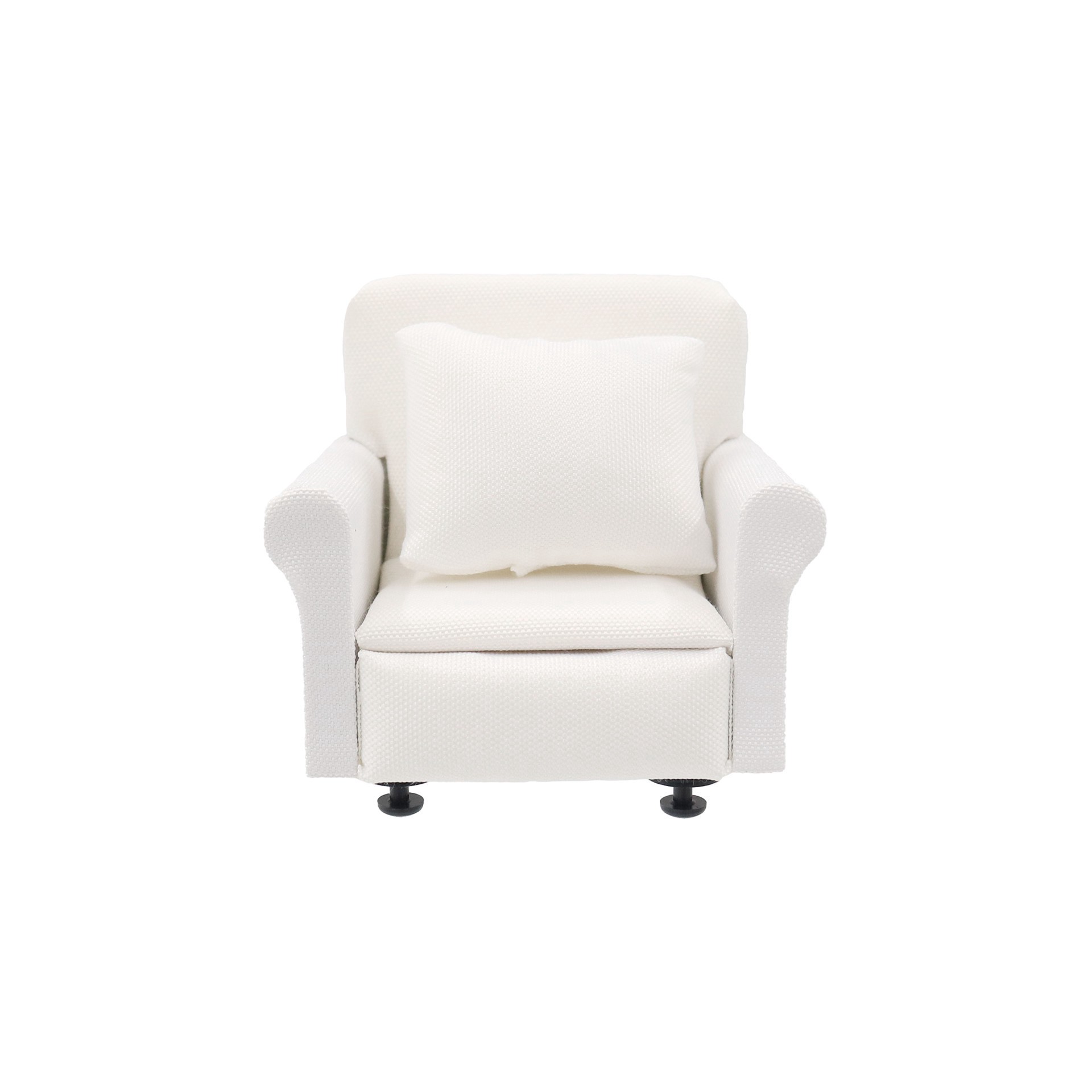 slide 2 of 3, Mini White Chair With Pillow By Make Market, 3 in x 3 in