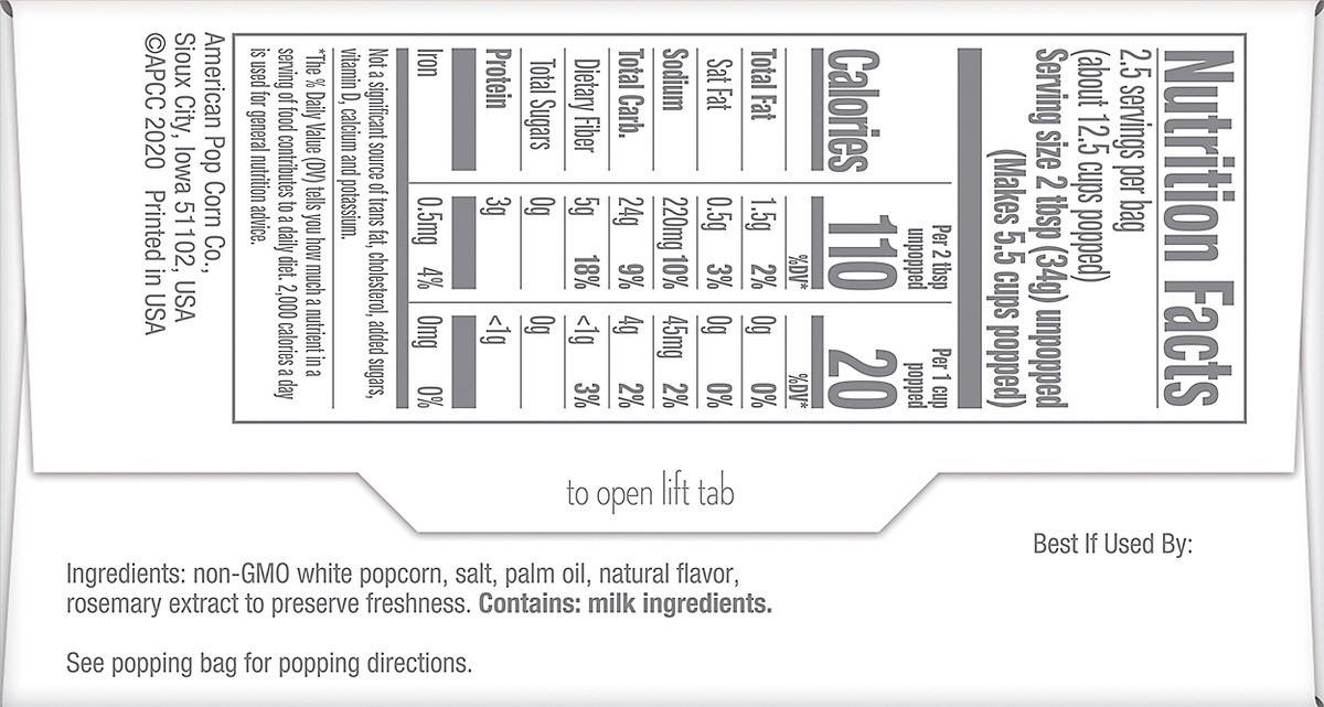 slide 10 of 10, Jolly Time Healthy Pop Microwave Popcorn 3 - 3 oz Bags, 9 oz