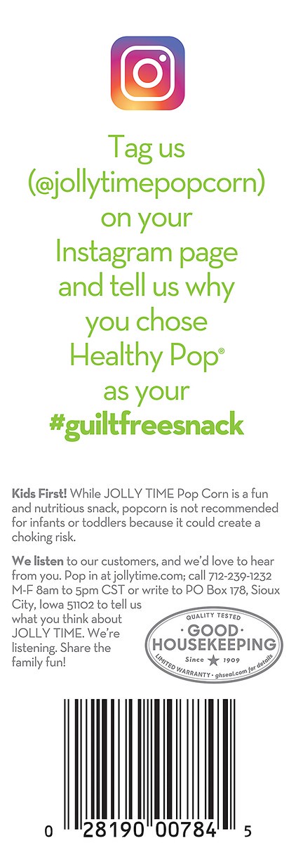 slide 8 of 10, Jolly Time Healthy Pop Microwave Popcorn 3 - 3 oz Bags, 9 oz