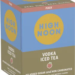High Noon Peach Vodka Iced Tea 4 Pack