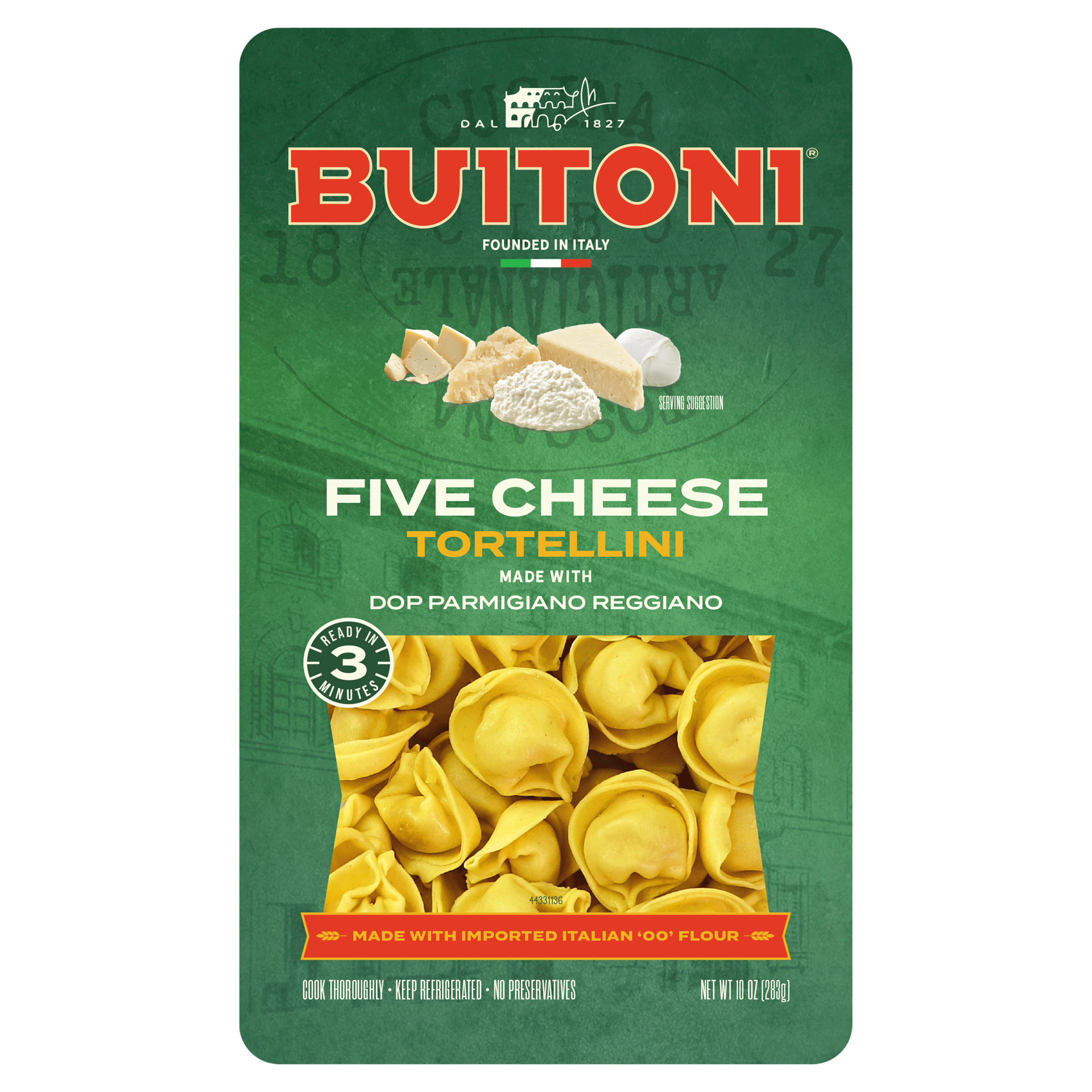 slide 1 of 2, Buitoni Five Cheese Tortellini Refrigerated Pasta 10 Oz, 10 oz