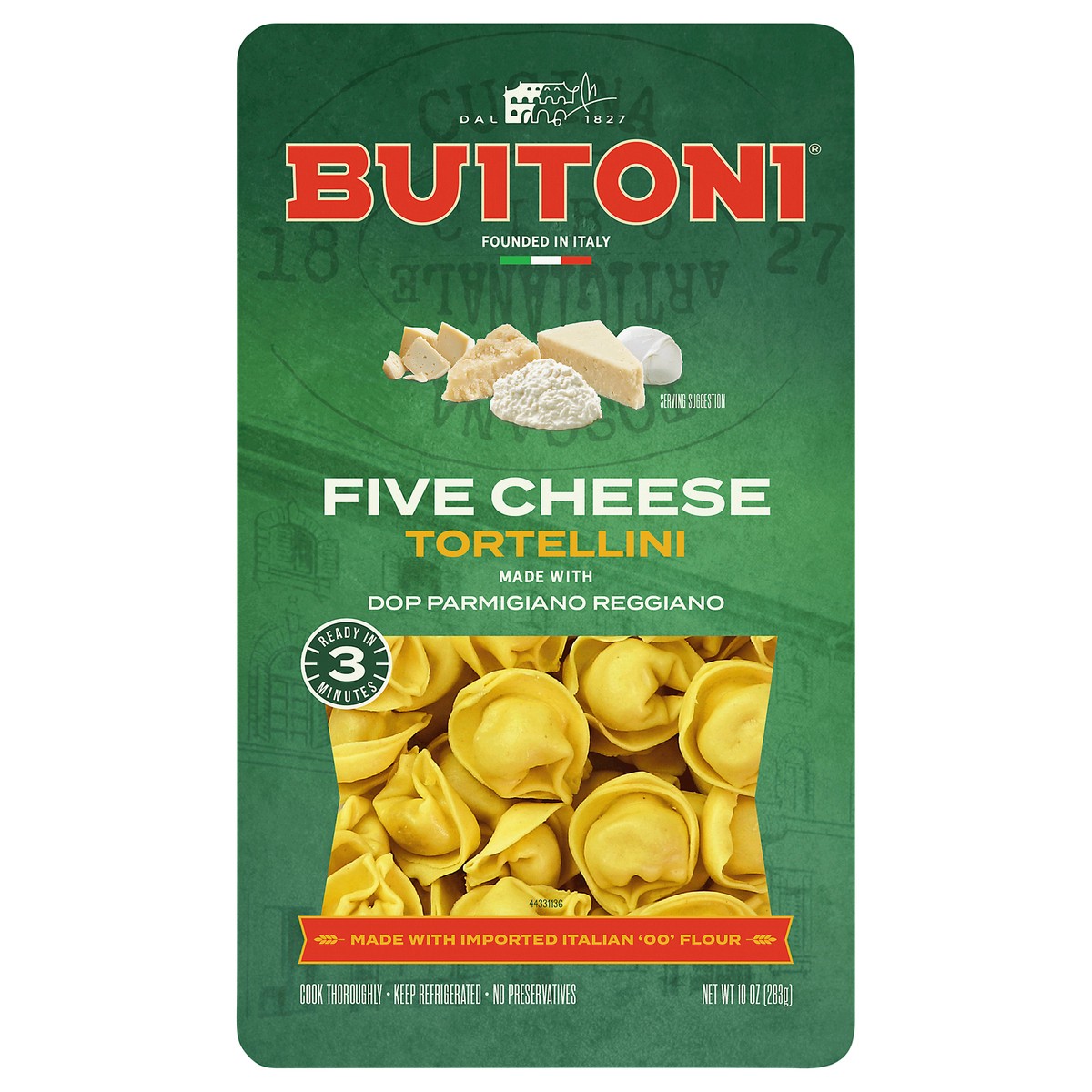 slide 1 of 8, Buitoni Five Cheese Tortellini Refrigerated Pasta 10 Oz, 10 oz