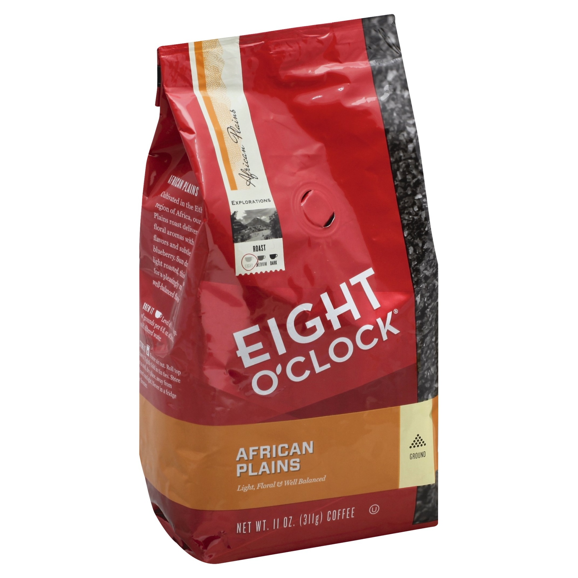 slide 1 of 7, Eight O'Clock Coffee African Plains Ground Coffee, 11 oz