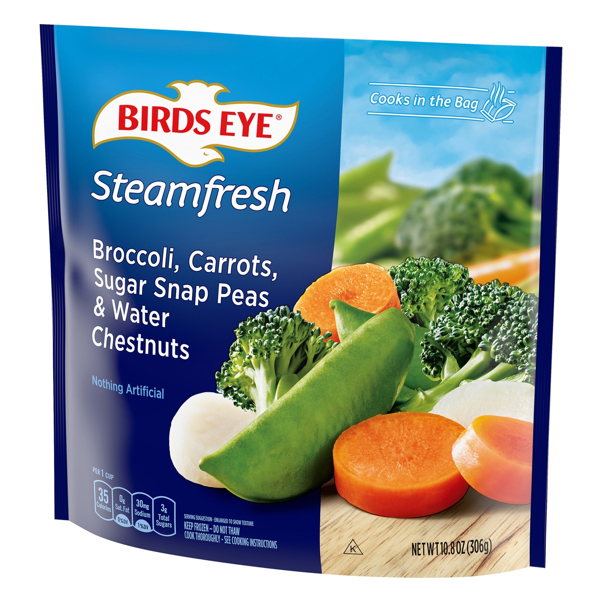 slide 3 of 10, Birds Eye Steamfresh Broccoli, Carrots, Sugar Snap Peas & Water Chestnuts Mixtures, 10.8 oz