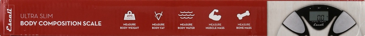 slide 6 of 8, Escali Body Fat and Body Water Scale, 1 ct