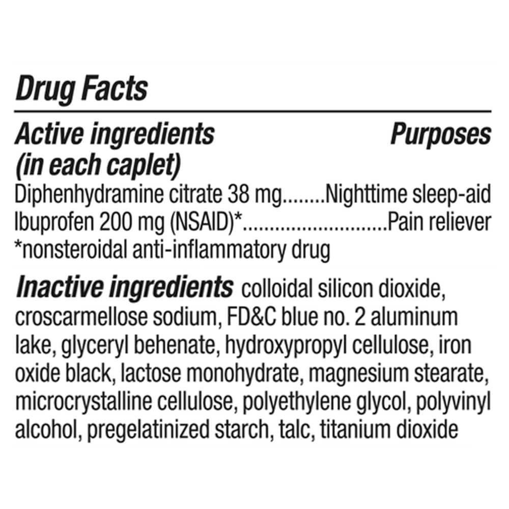 slide 2 of 4, Kroger® Pain Reliever PM Ibuprofen and Diphenhydramine HCl Caplets, 80 ct