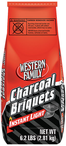 slide 1 of 1, Western Family Chrcoal Briqts Instnt Lite, 6.2 lb