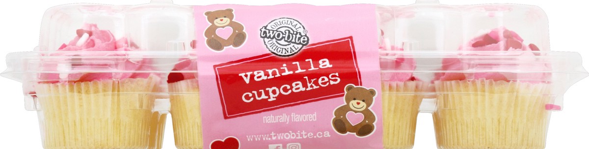 slide 4 of 6, two-bite  Valentine Vanilla Cupcakes, 10 oz