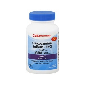 slide 1 of 1, CVS Pharmacy Glucosamine Sulfate 1500-mg Tablets, 120 ct