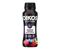 Oikos Fusion Drink, Mixed Berry, 7 Fl Oz Bottle