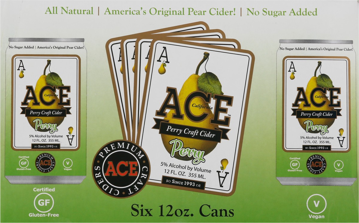 slide 1 of 13, Ace Ciders Perry Hard Cider, 6 ct; 12 oz