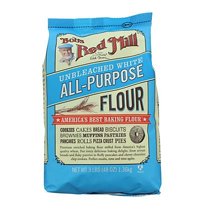 slide 1 of 1, Bob's Red Mill All-Purpose Unbleached Flour, 3 lb