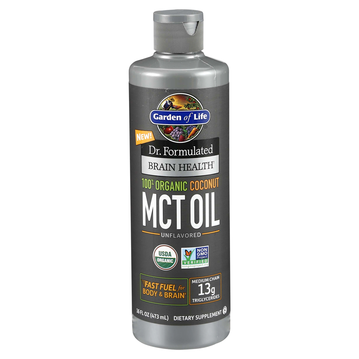 slide 1 of 5, Garden of Life MCT Oil 16 oz, 16 oz