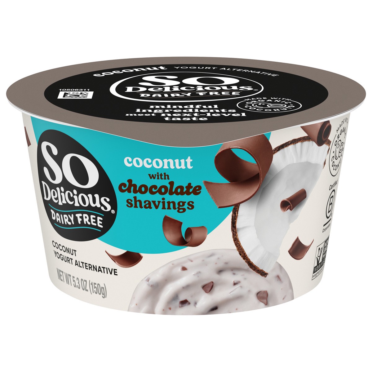 slide 1 of 15, So Delicious Dairy Free Coconut Yogurt Alternative with Chocolate Shavings, 5.3 oz, 5.3 oz