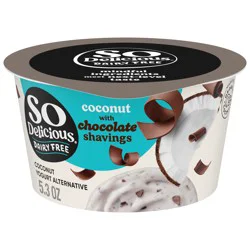 So Delicious Dairy Free Coconut Yogurt Alternative with Chocolate Shavings, 5.3 oz