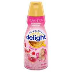 International Delight Coffee Creamer, Paris Hilton Raspberry Champagne, Refrigerated Flavored Creamer, 32 fl oz Bottle