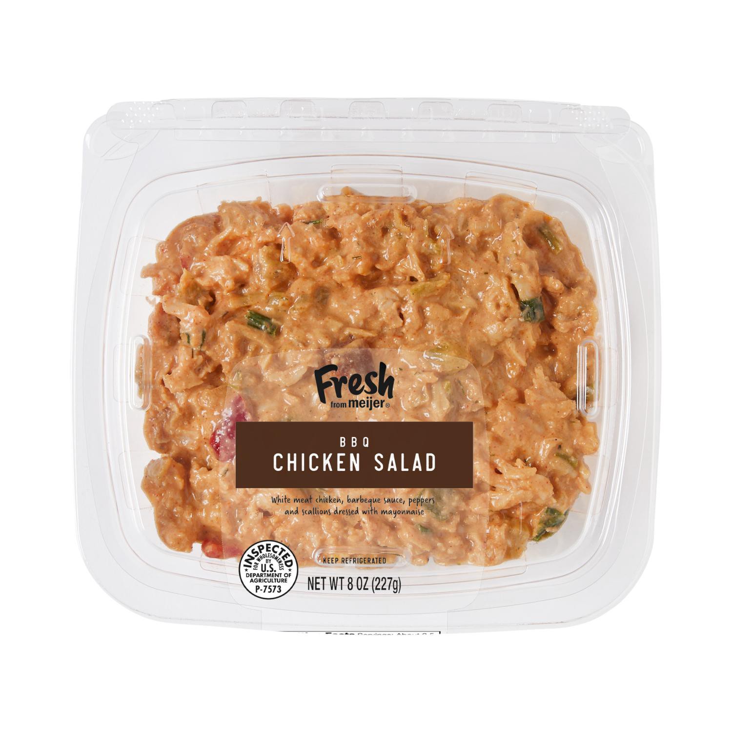 slide 1 of 4, Fresh From Meijer Bbq Chicken Salad, 8 Oz., 8 oz