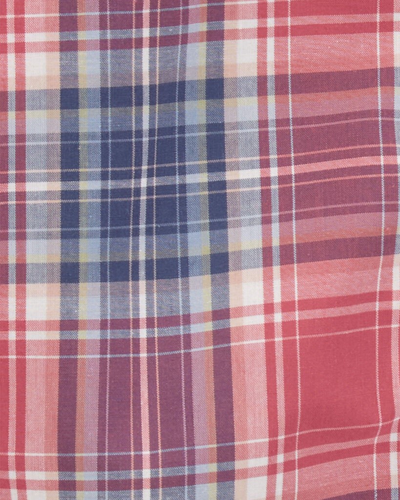 slide 3 of 3, Oshkosh Baby Plaid Button-Front Bodysuit Red 3M, 1 ct