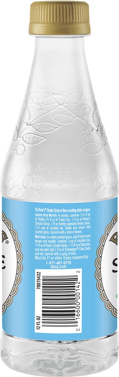 slide 8 of 12, Rose's Simple Syrup Mixer- 12 fl oz, 12 fl oz