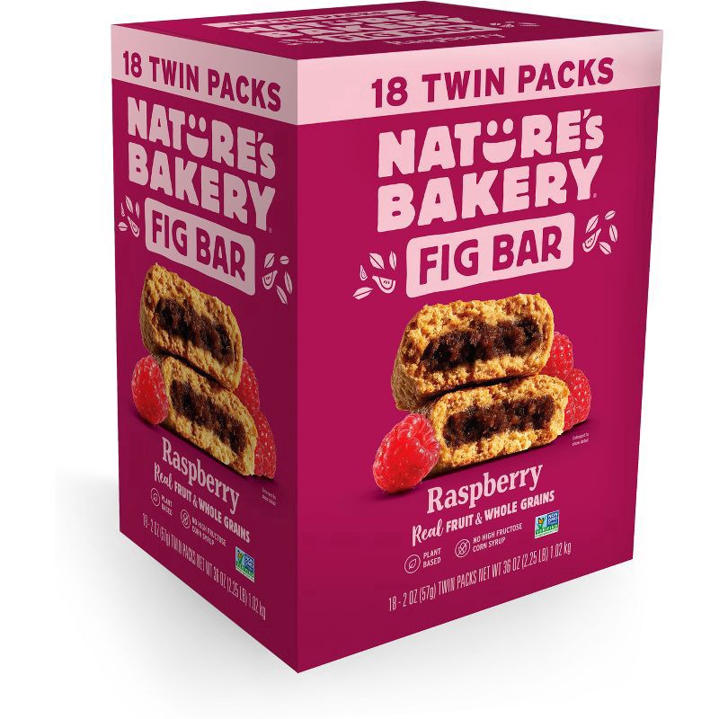 slide 3 of 5, Nature's Bakery Raspberry Fig Bars, 18 ct; 2 oz
