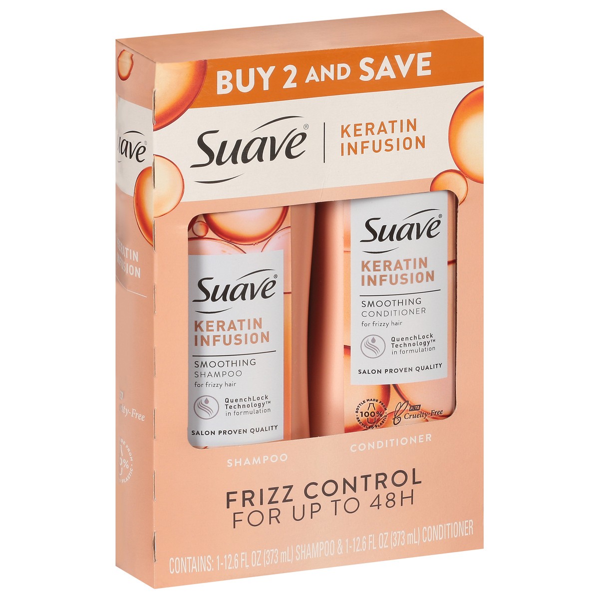 slide 7 of 9, Suave Keratin Infusion Shampoo & Conditioner System 1 ea, 1 ct