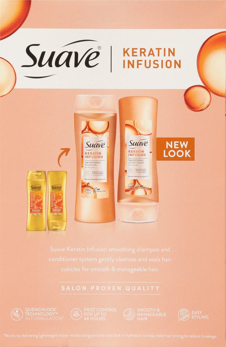 slide 9 of 9, Suave Keratin Infusion Shampoo & Conditioner System 1 ea, 1 ct