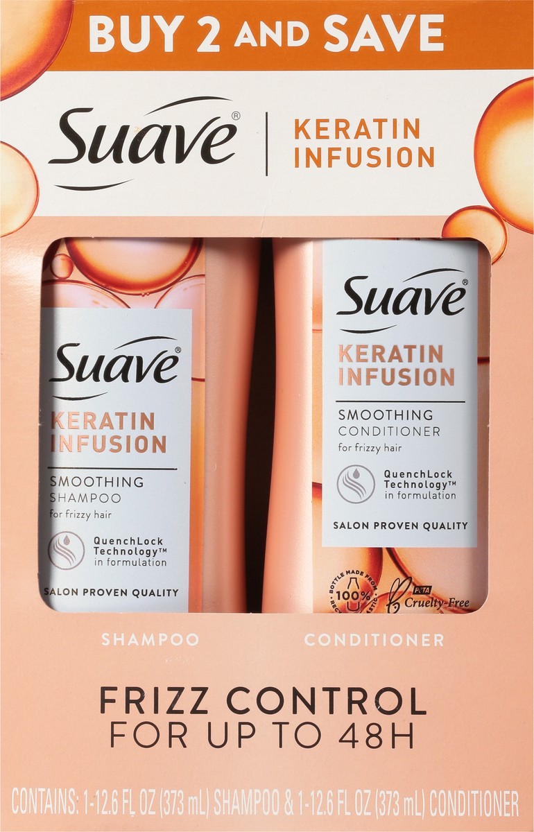 slide 1 of 9, Suave Keratin Infusion Shampoo & Conditioner System 1 ea, 1 ct