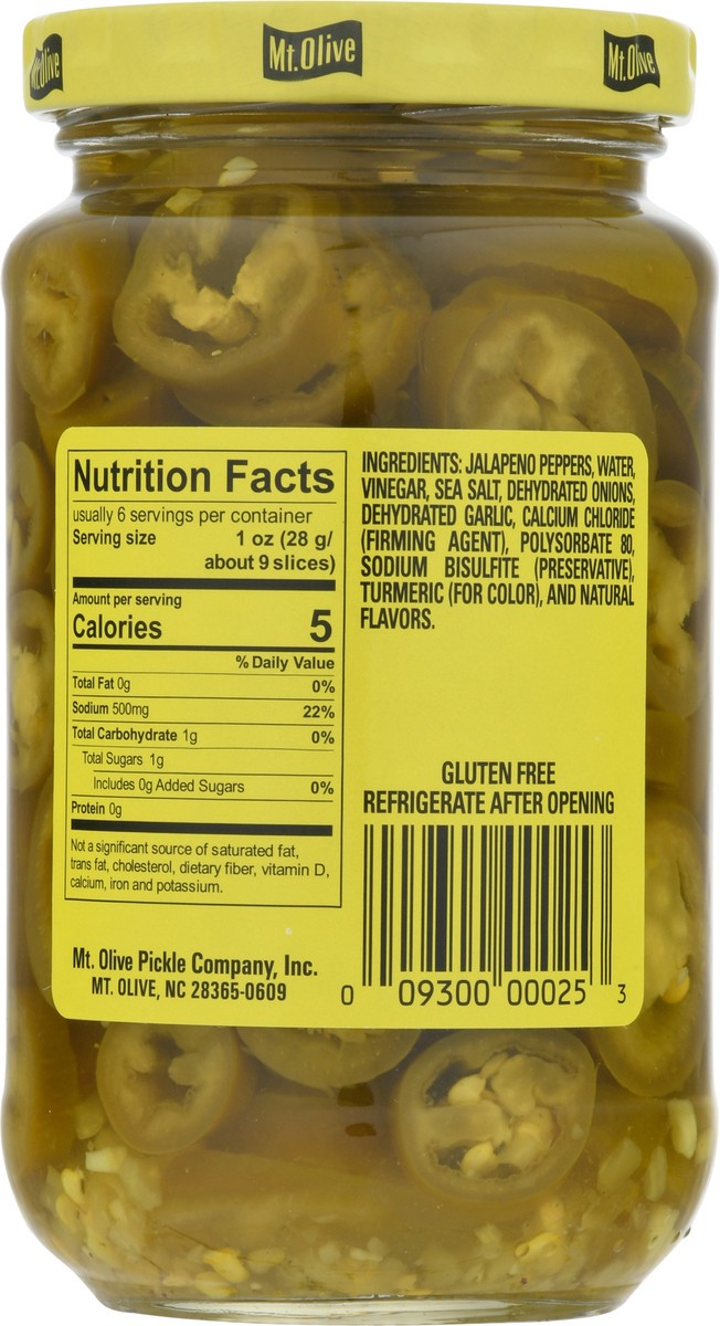 slide 2 of 11, Mt. Olive No Heat Nacho Jalapeno Slices Pickles 12 fl oz, 12 fl oz