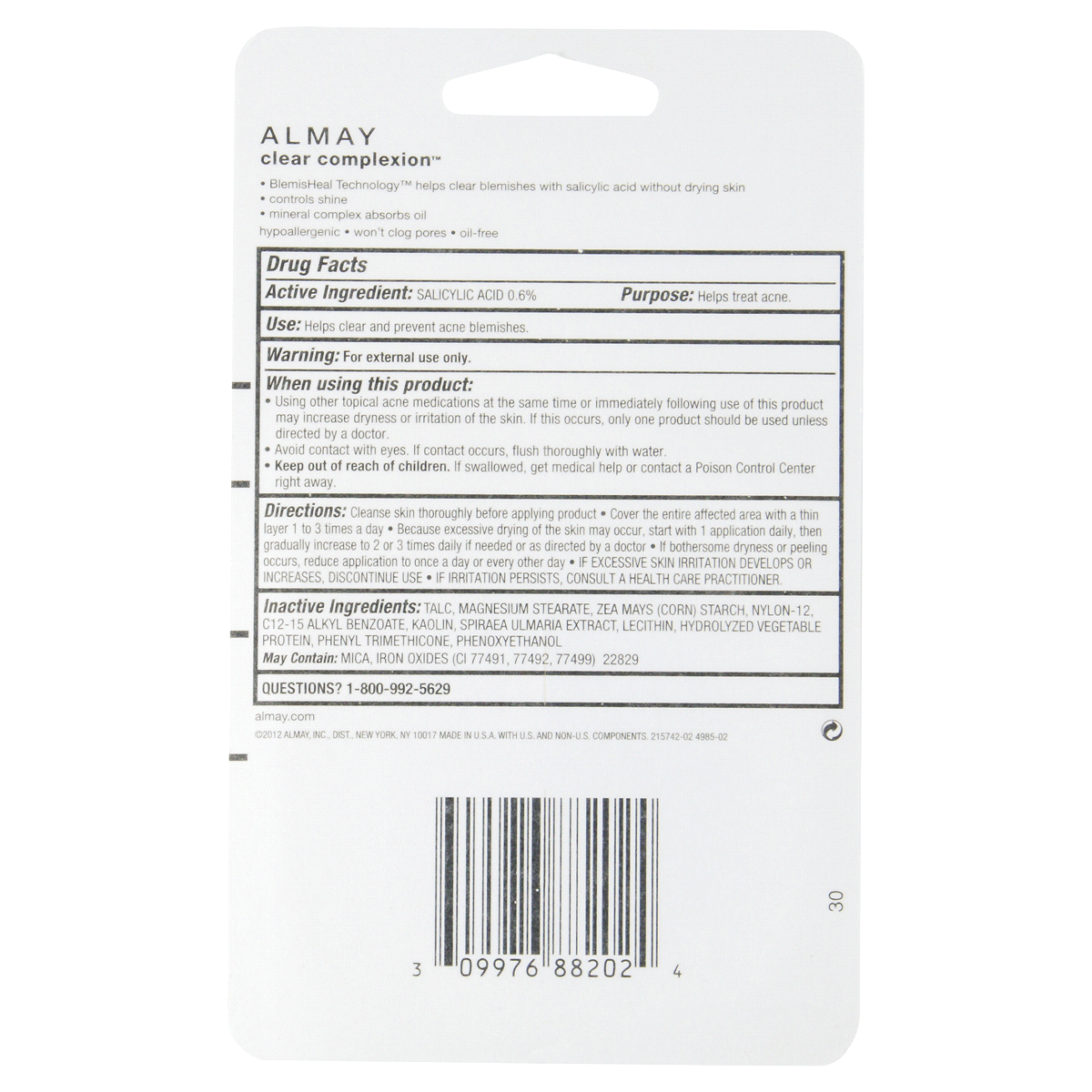 slide 4 of 5, Almay Clear Complexion Light / Medium Pressed Powder, 1 ct