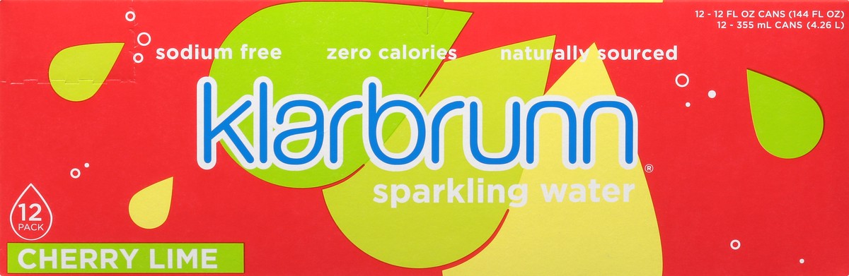 slide 9 of 13, Klarbrunn Cherry Lime Sparkling Water, 12 x 12 fl