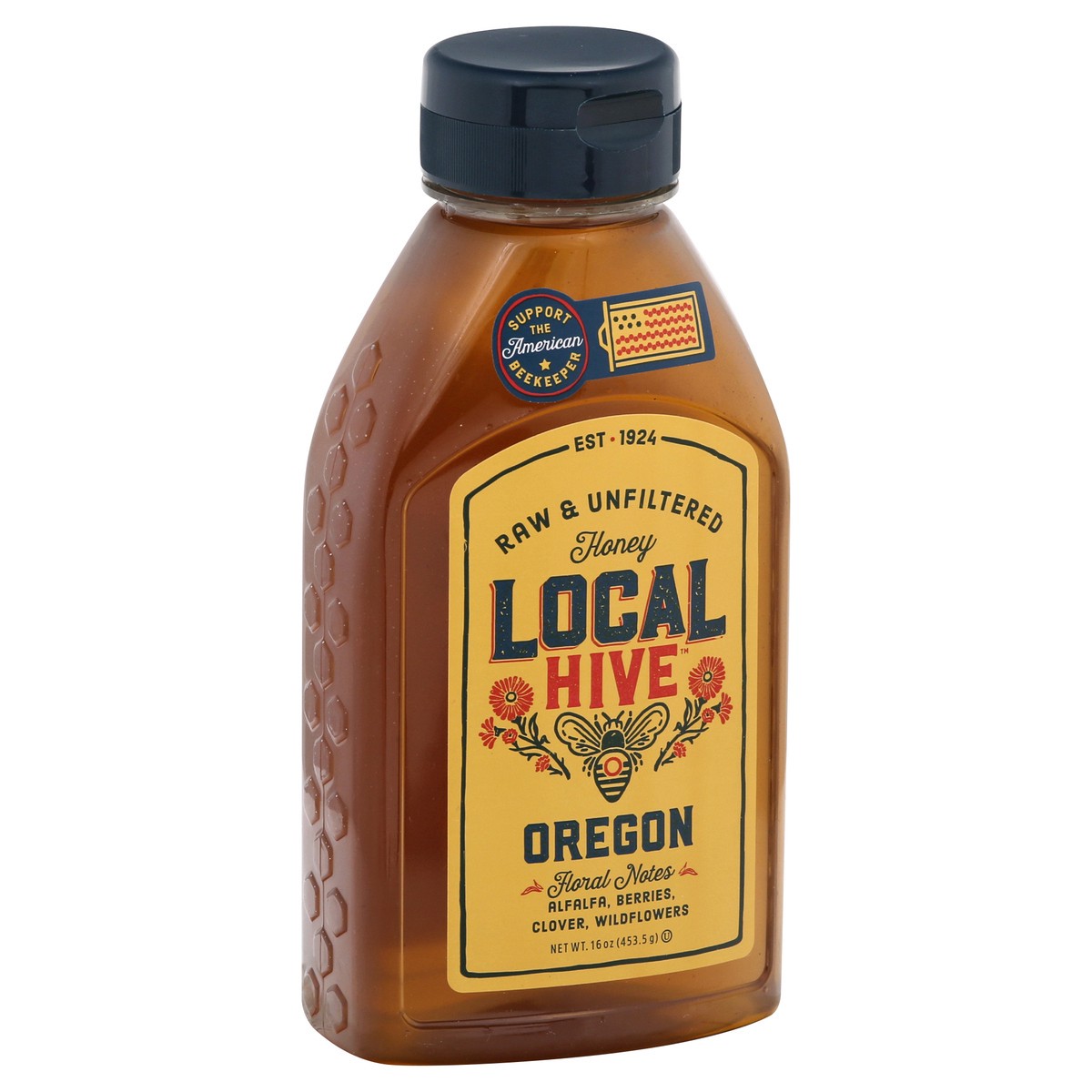slide 2 of 10, Local Hive Oregon Raw & Unfiltered Honey Blend 16 oz, 