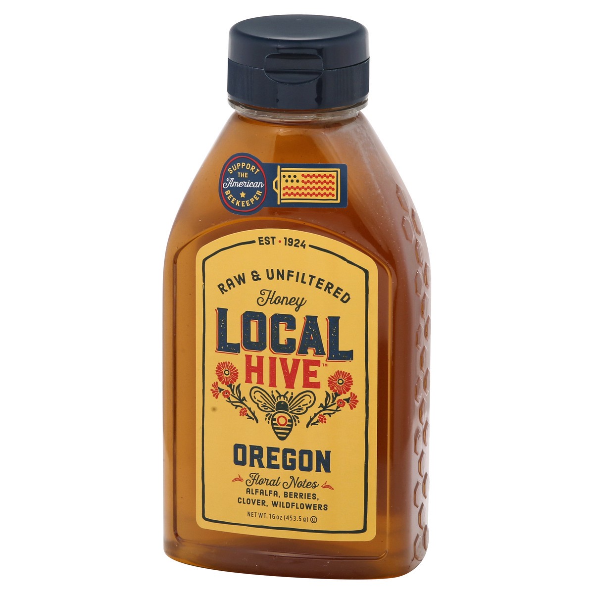 slide 3 of 10, Local Hive Oregon Raw & Unfiltered Honey Blend 16 oz, 