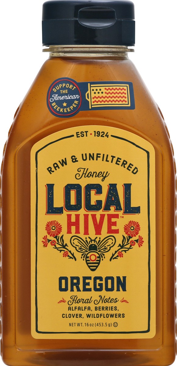 slide 10 of 10, Local Hive Oregon Raw & Unfiltered Honey Blend 16 oz, 