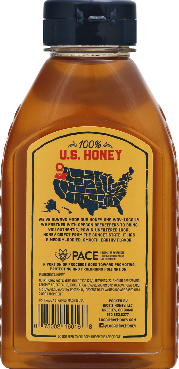 slide 6 of 10, Local Hive Oregon Raw & Unfiltered Honey Blend 16 oz, 