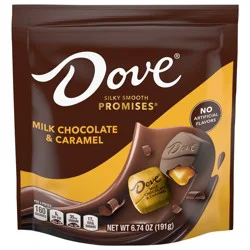 DOVE PROMISES Milk Chocolate & Caramel Candy, 6.74 Oz Bag