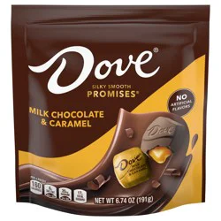 DOVE PROMISES Milk Chocolate & Caramel Candy, 6.74 Oz Bag