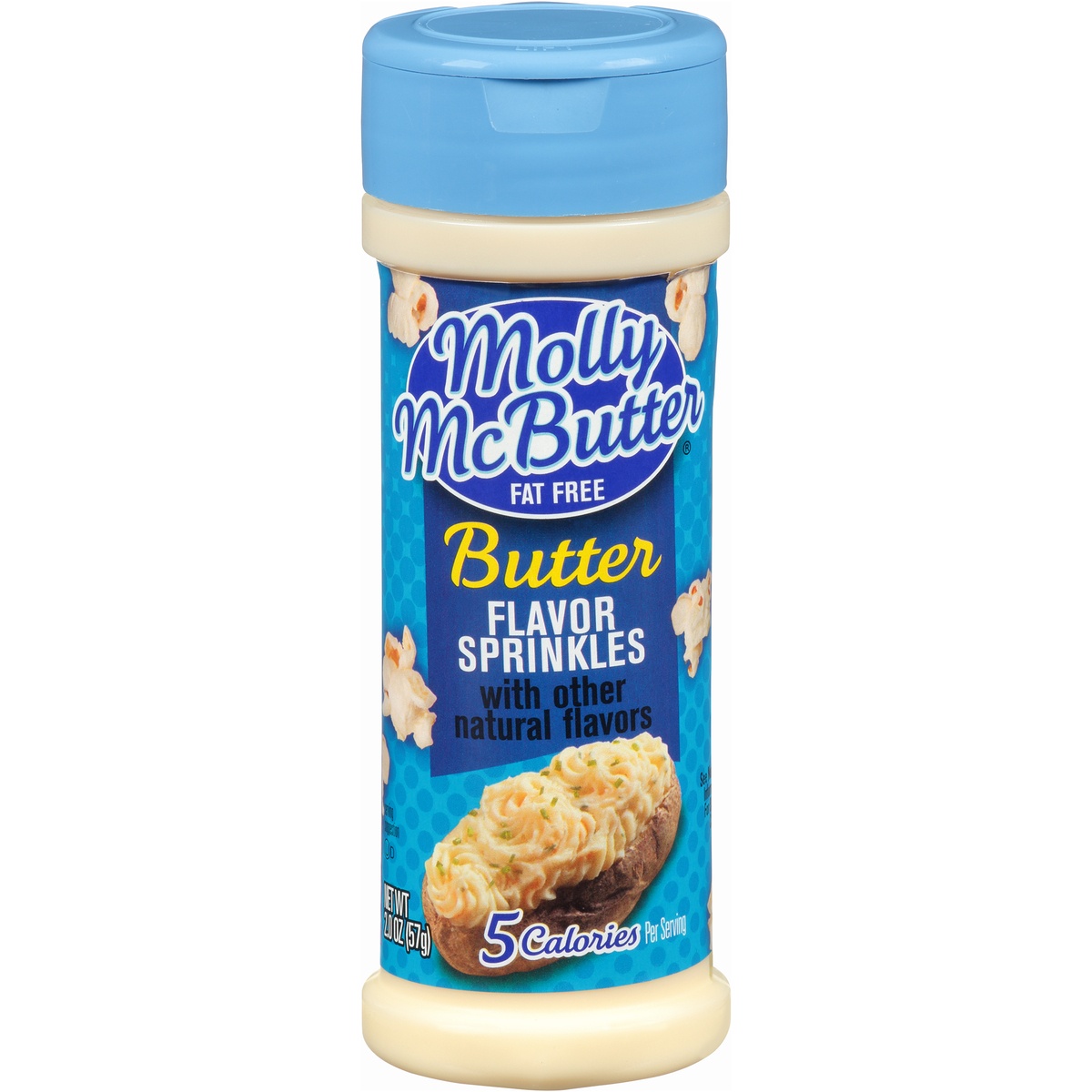 slide 1 of 6, Molly McButter Fat Free Butter Flavored Sprinkles, 2 oz