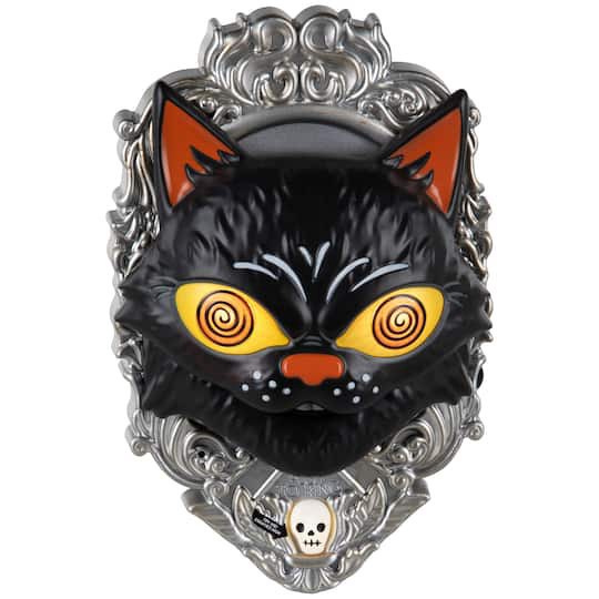 slide 1 of 2, 8" Black Cat Animated Doorbell By Ashland, 8 in
